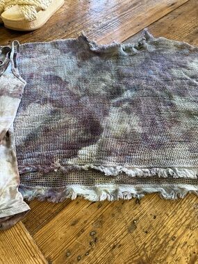 MarisimaSleeveless Waffle Knit Top in Washed Mauve